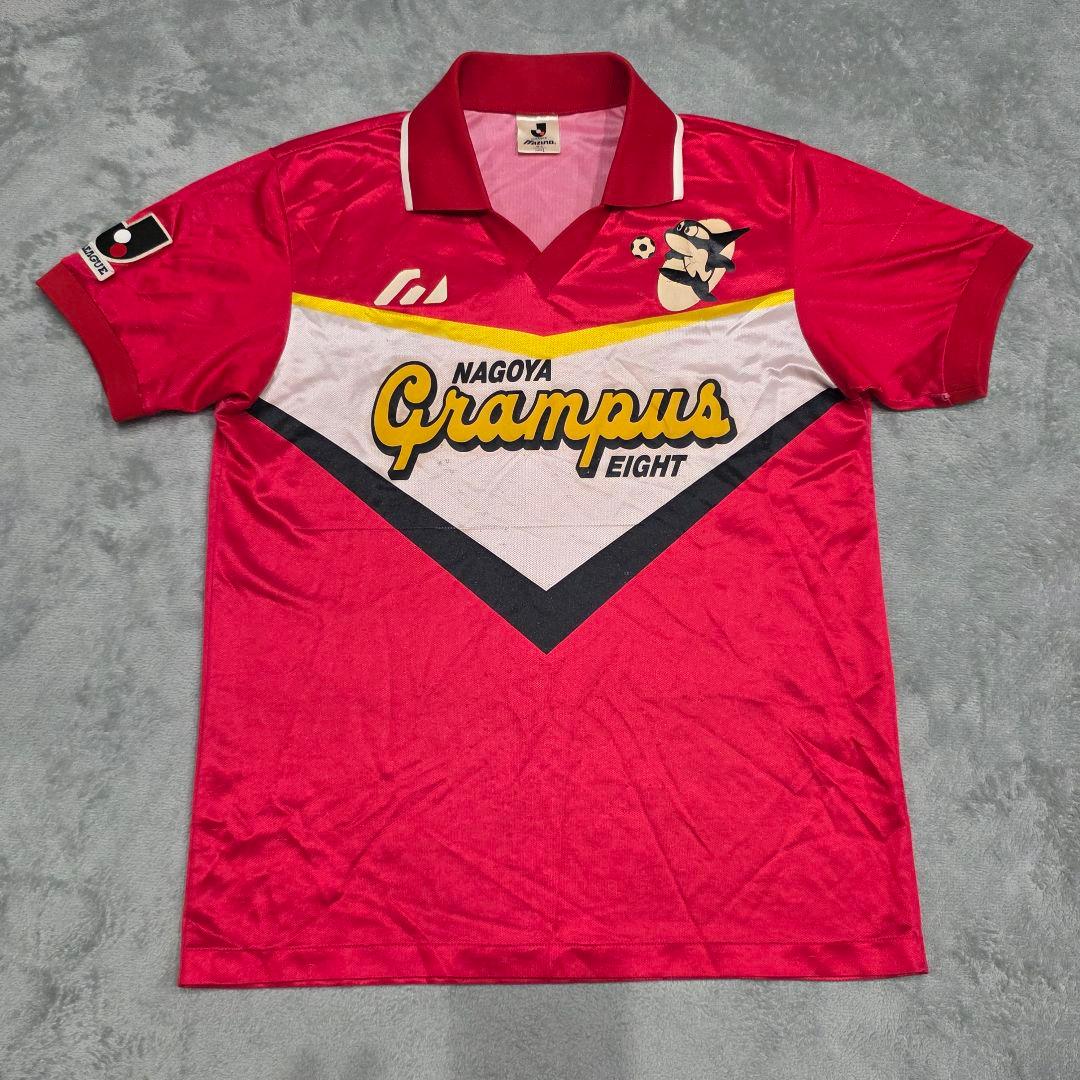 名古屋グランパス　1993　ユニフォーム　L　MIZUNO　ミズノ　赤　鯱　J