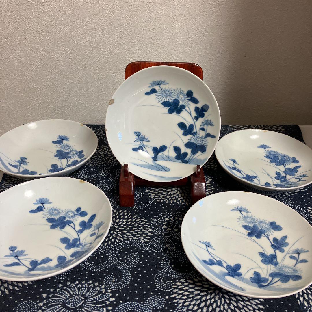 鍋島皿五点　古美術