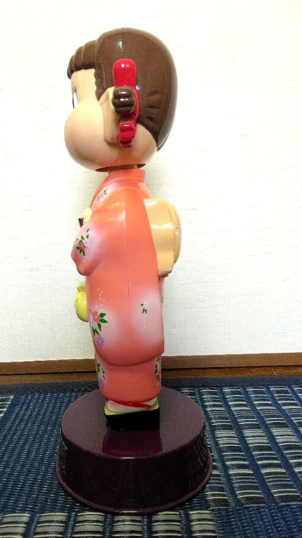 非売品 不二家 2003 親子でケーキづくり イベント ペコちゃん 首振り人形