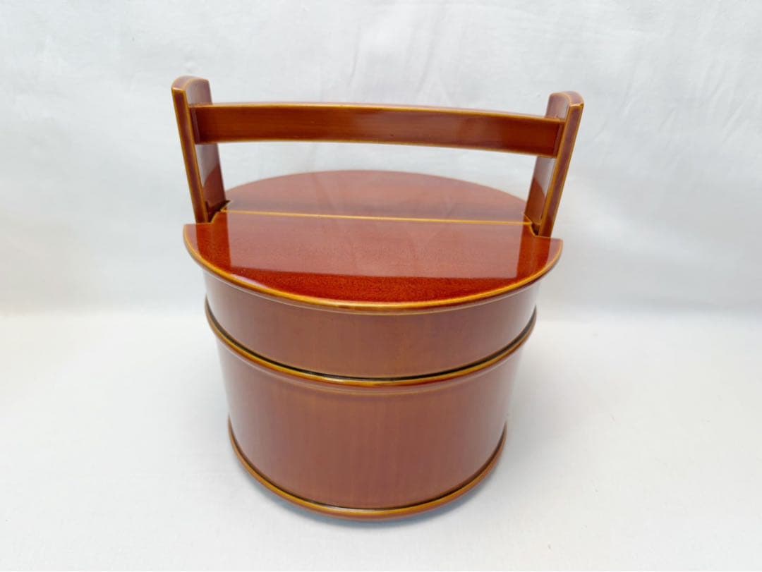 未使用 茶道具 飛騨高山 春慶塗 手桶水指煎茶道具 茶器 木工芸