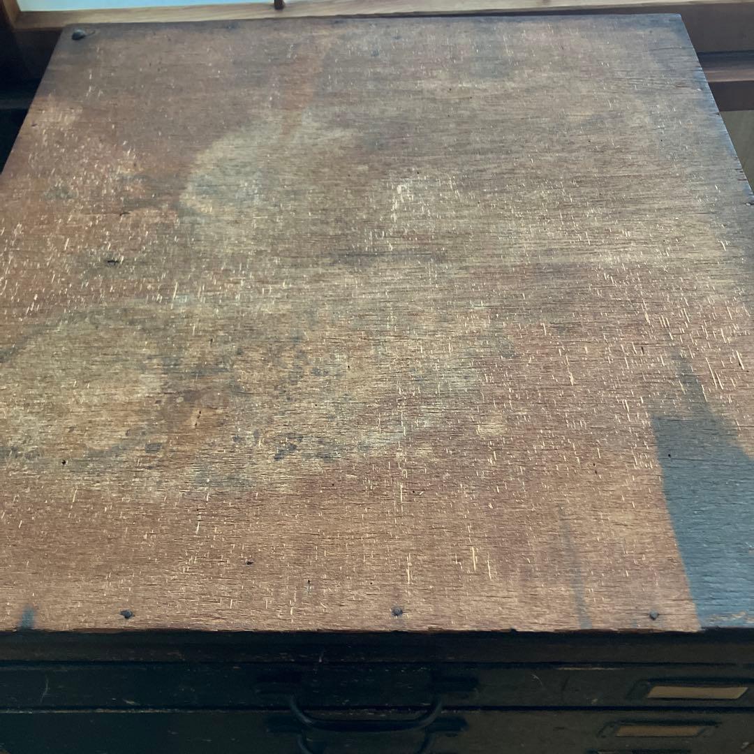 ヴィンテージ　昭和木製　大小7段引き出し