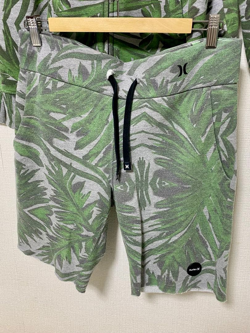 ★美品★HURLEY ハーレーセットアップ M ジップパーカー&ハーフパンツ★