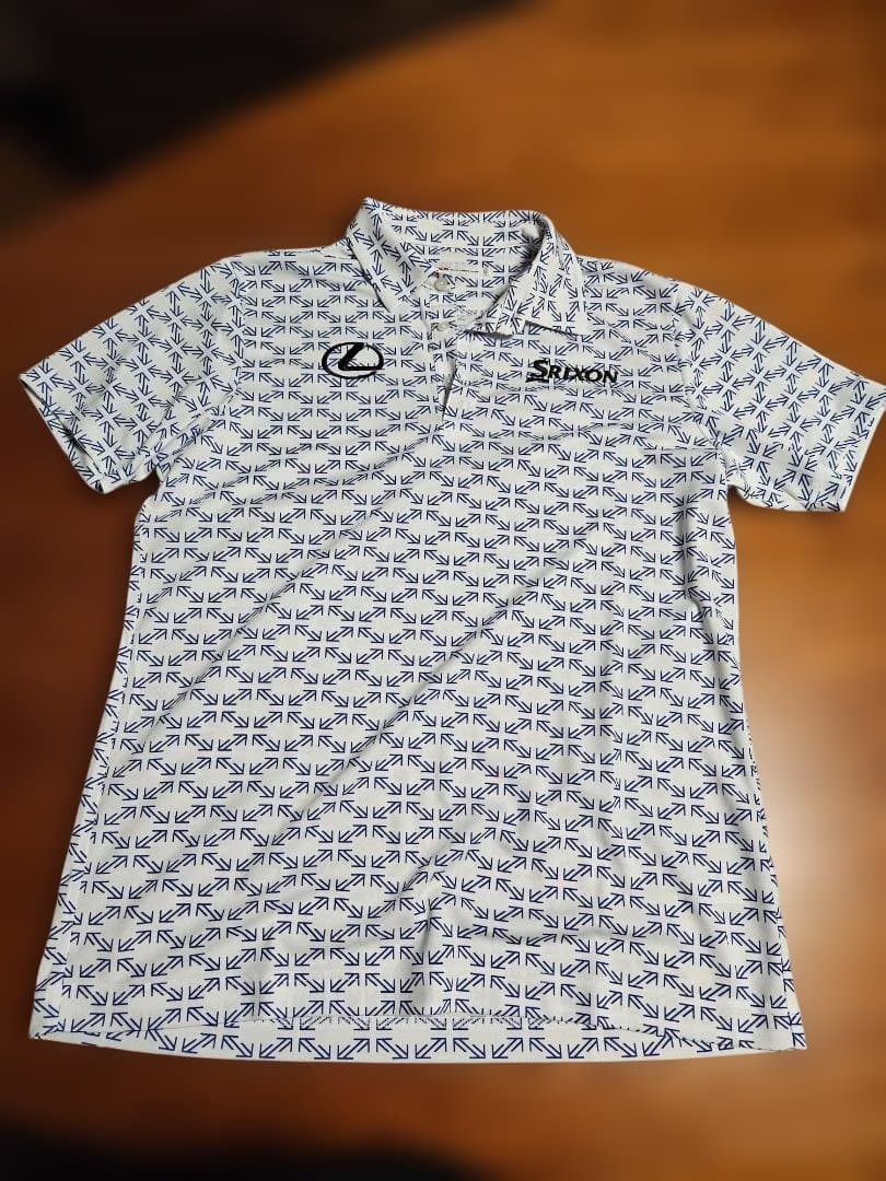 LEXUSSrixon (松山選手レプリカ)ゴルフシャツ LL ホワイトネイビー