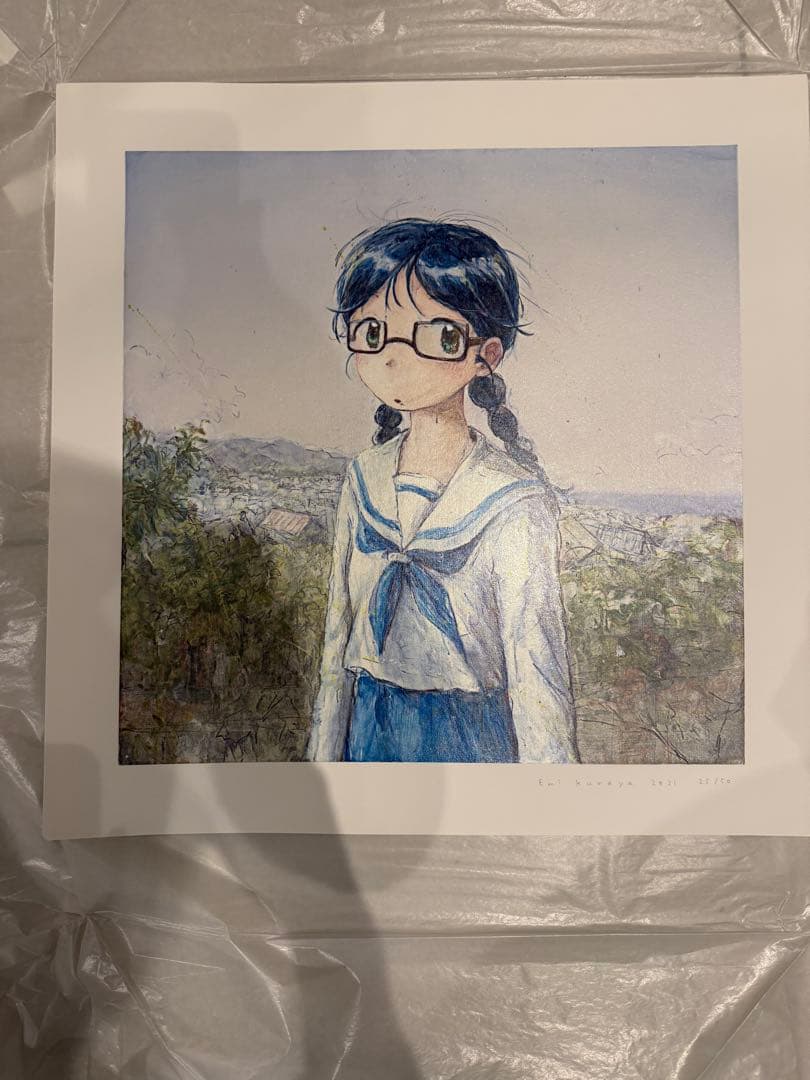 くらやえみ A Place With Ocean View 版画 サイン入り