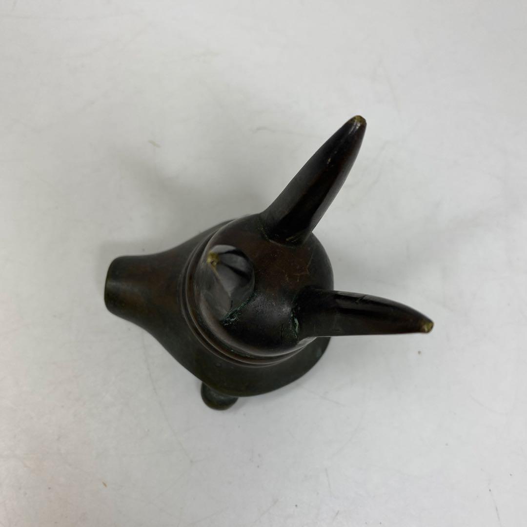 中国清時代　古銅　極上手　爵　246g トコウ　東さ7-0330☆2F