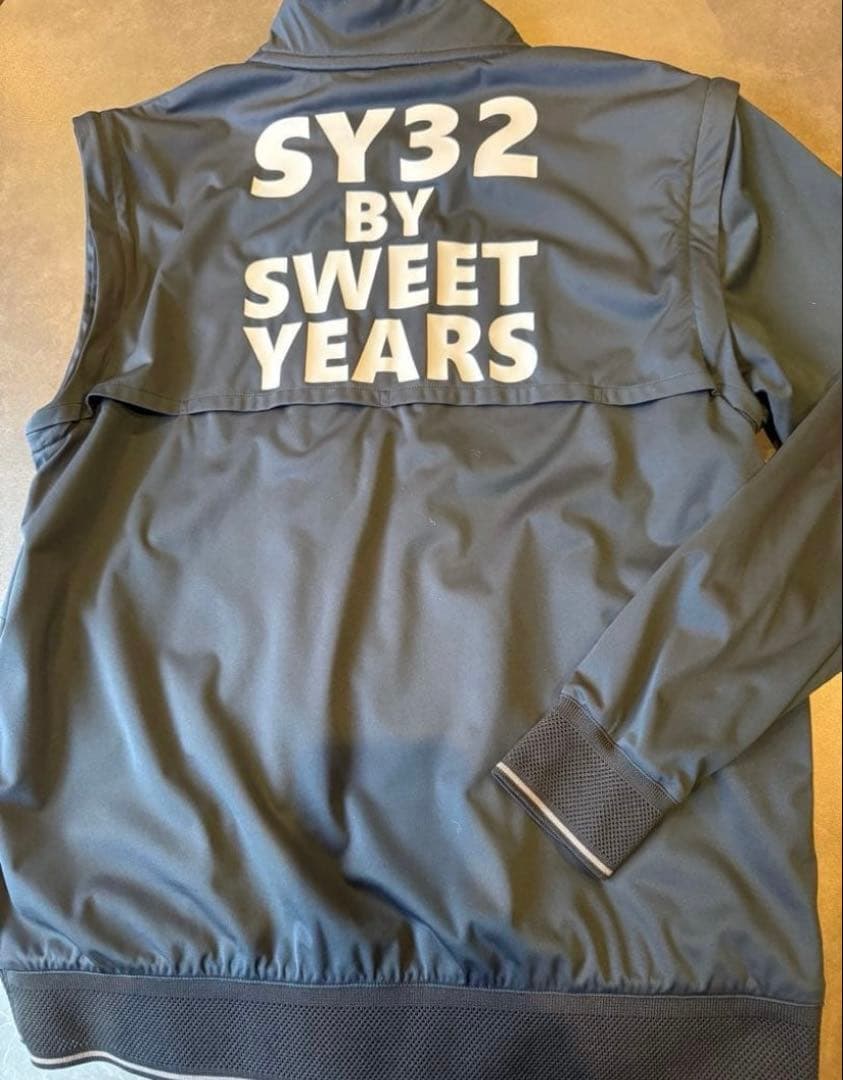 SY32 BY SWEET YEARS ゴルフメンズジャケットLブラック