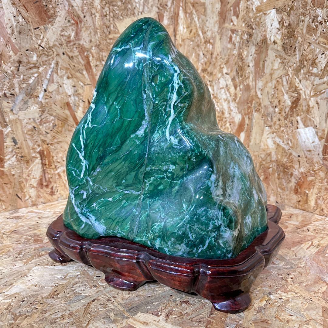 38.3㎏　ナミビア翡翠　鑑賞石　天然石　置物　パワーストーン