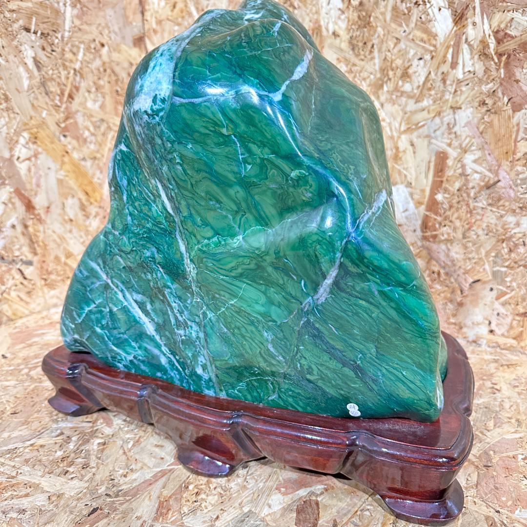 38.3㎏　ナミビア翡翠　鑑賞石　天然石　置物　パワーストーン