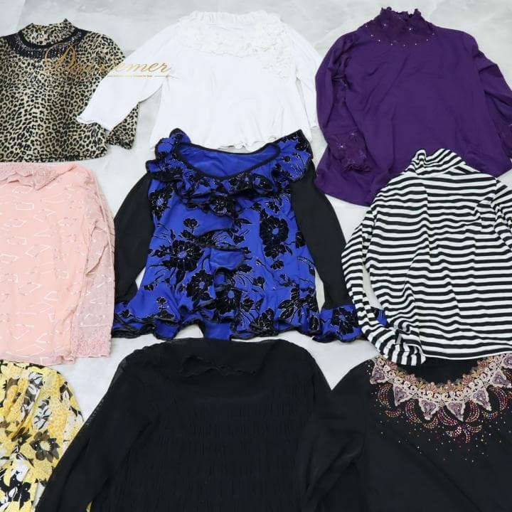 【美品 社交ダンス 衣装 レッスン着 まとめ売り】ブラウス トップス 25着