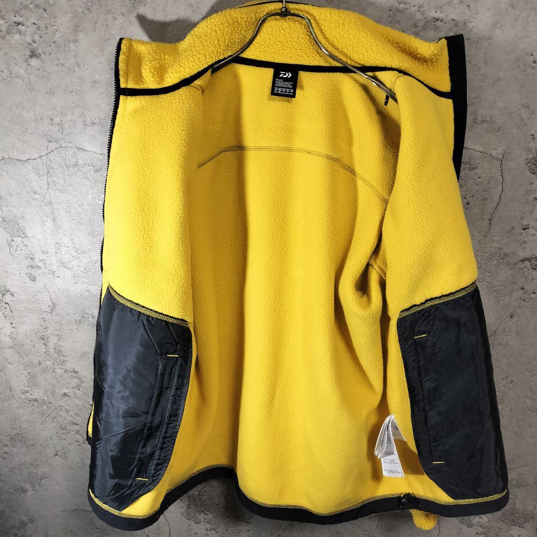 DAIWA レトロフリースジャケット DJ-3123 フェードイエロー XL