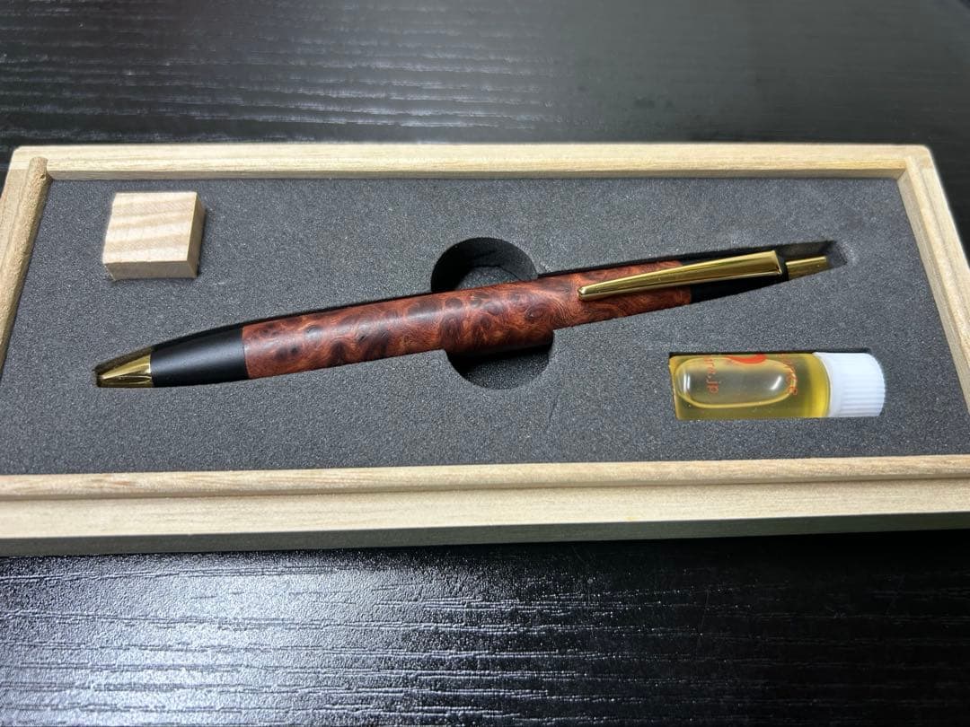 最終値下げ！！！ 野原工芸 特上花梨瘤 スタンダードボールペン