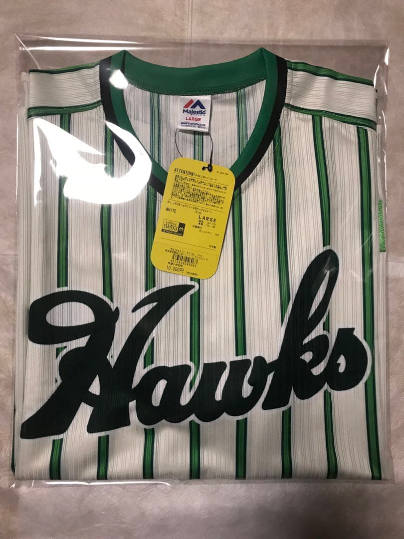 南海ホークス 復刻ホームユニフォーム マジェスティック製 ハイグレード Lサイズ