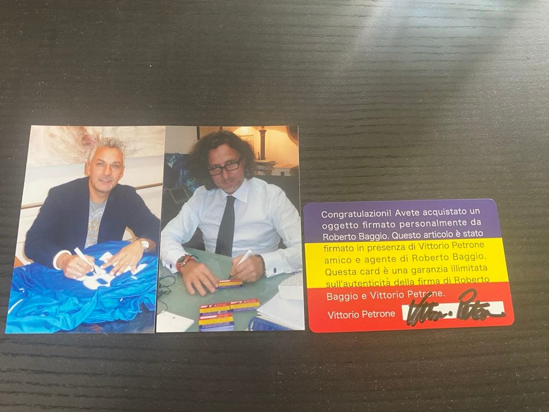 【イタリアの至宝！二度と手に入らないかも！？】ロベルト・バッジオ直筆サイン入り