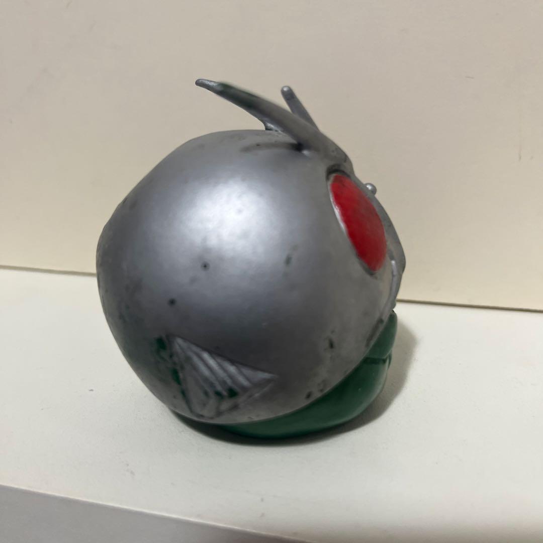 無版権 3本アンテナ 仮面ライダー ソフビ フィギュア 当時物 旧バンダイ