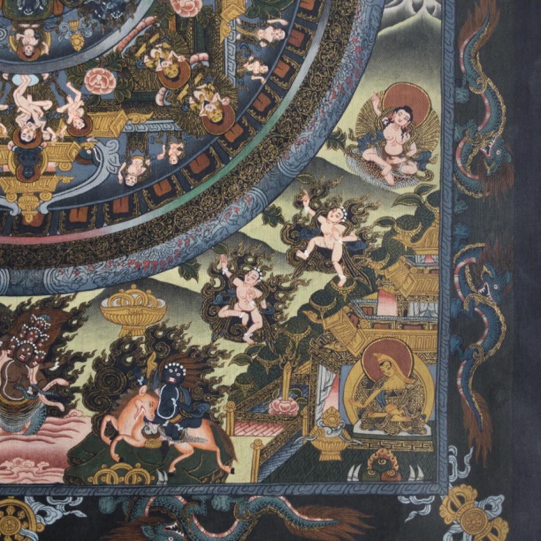 曼荼羅（マンダラ）絵画：ネパール産　手描き