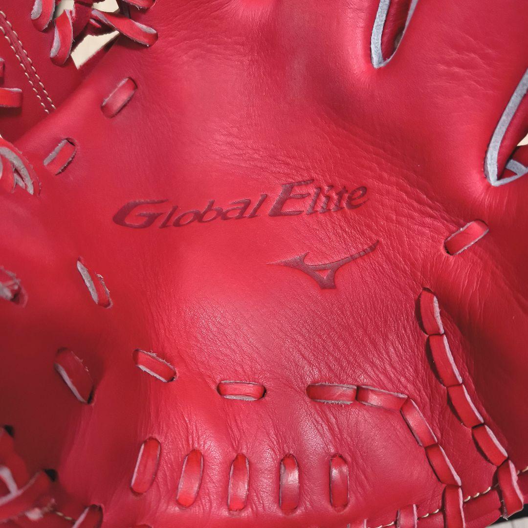 美品　MIZUNO グローバルエリート　大人用　軟式 内外野手グローブ　専用袋付