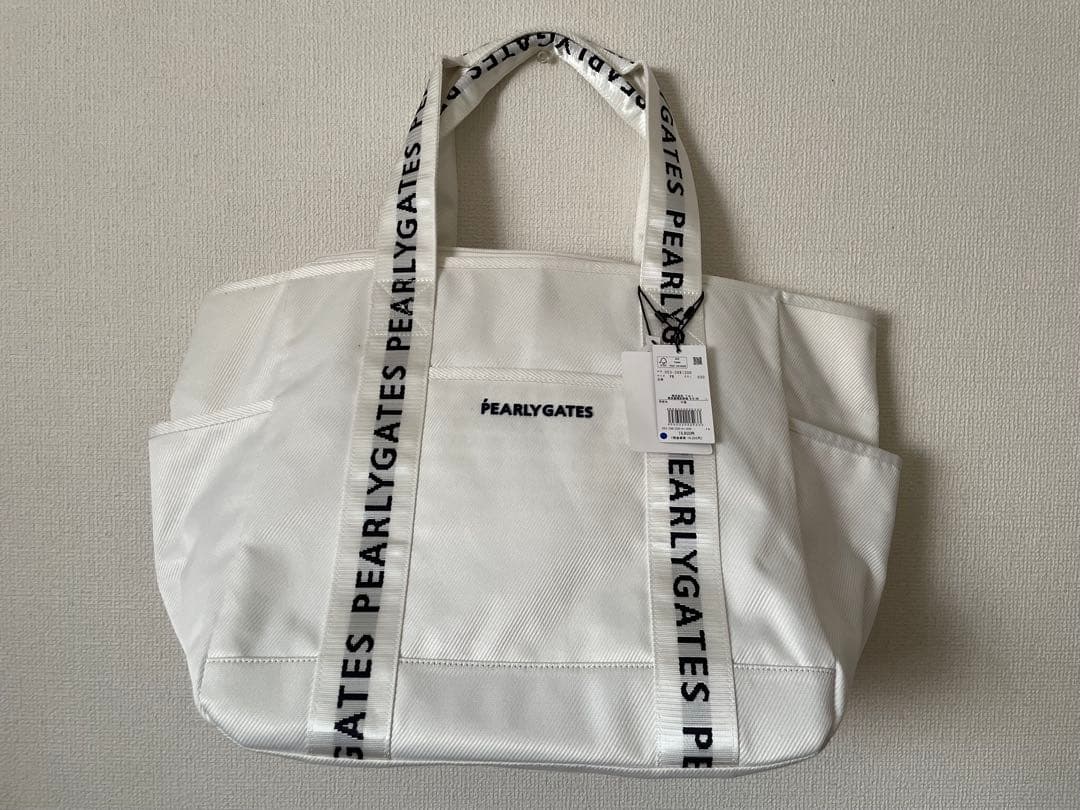 PEARLY GATES ホワイトトートバッグ