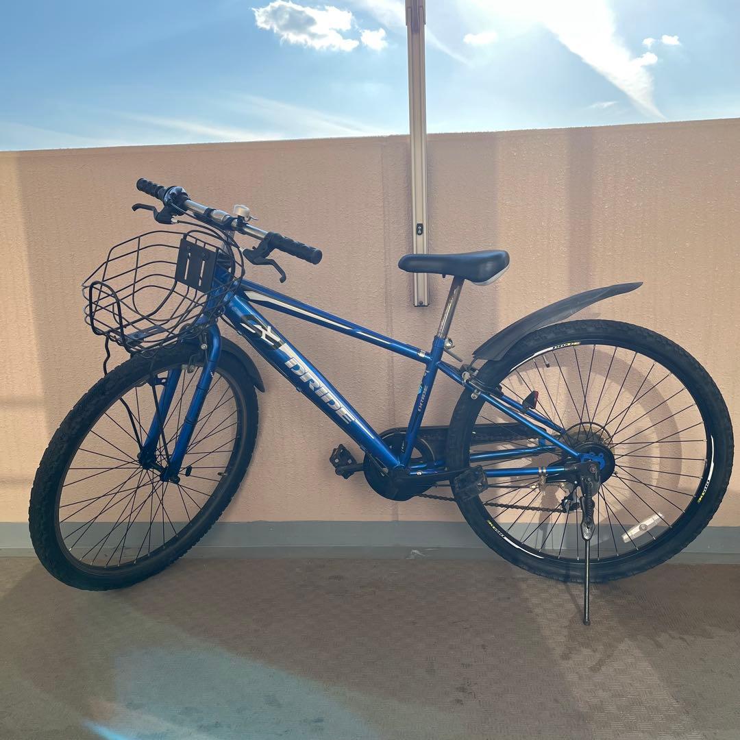 直接取引 熊本市　自転車 ドライドS3 青26 6段変速