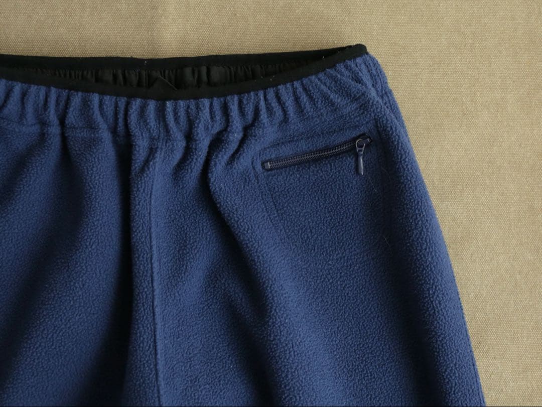 90s 台湾製 NIKE フリースパンツ ネイビー 裾スウォッシュ