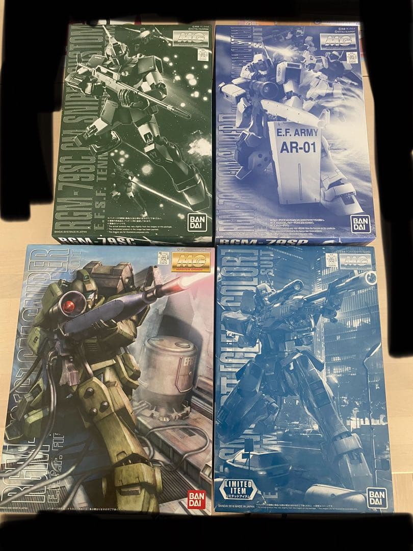 ガンプラ MG ジムスナイパー セット 4種