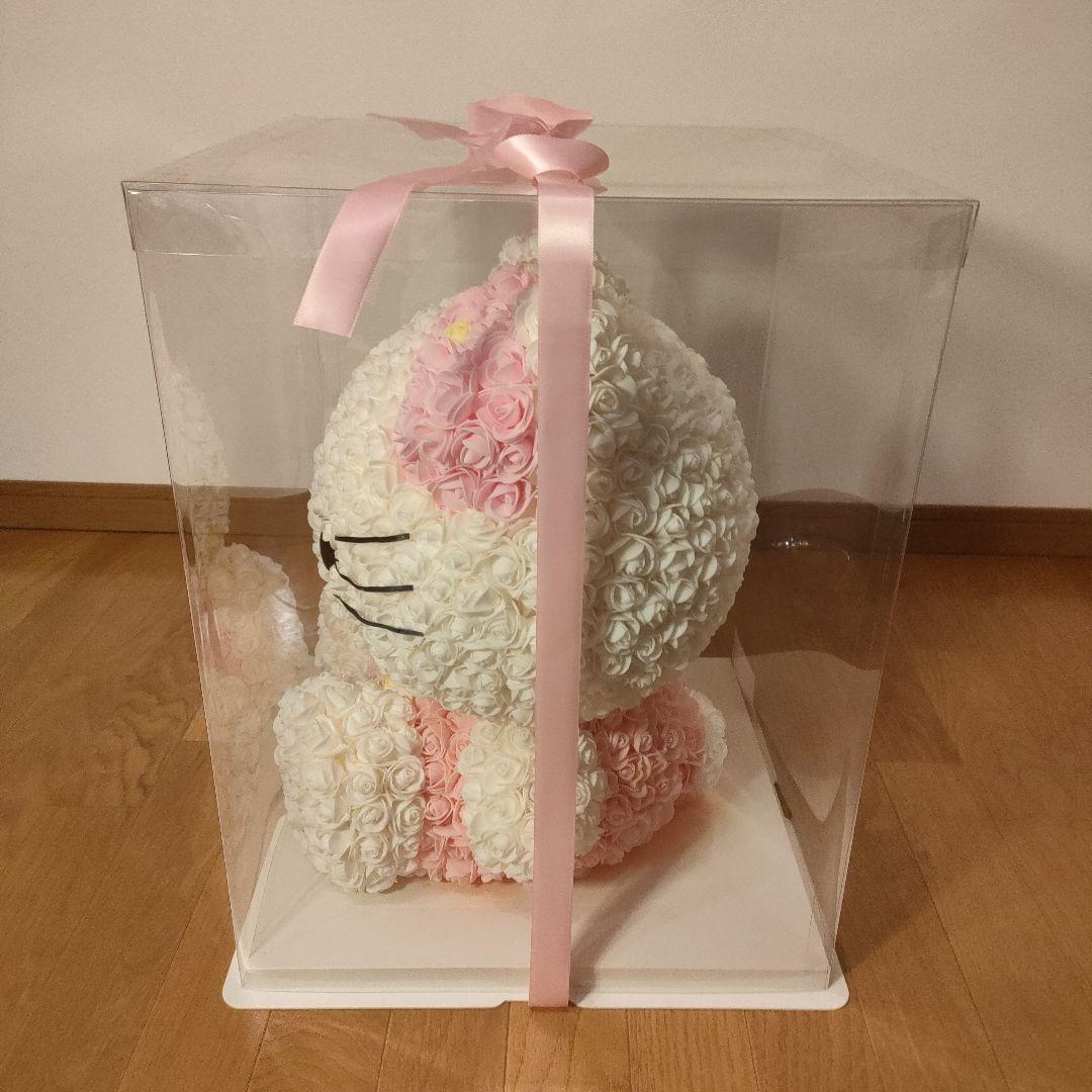 美品 ハローキティ 大型 ぬいぐるみ ブリザードフラワー