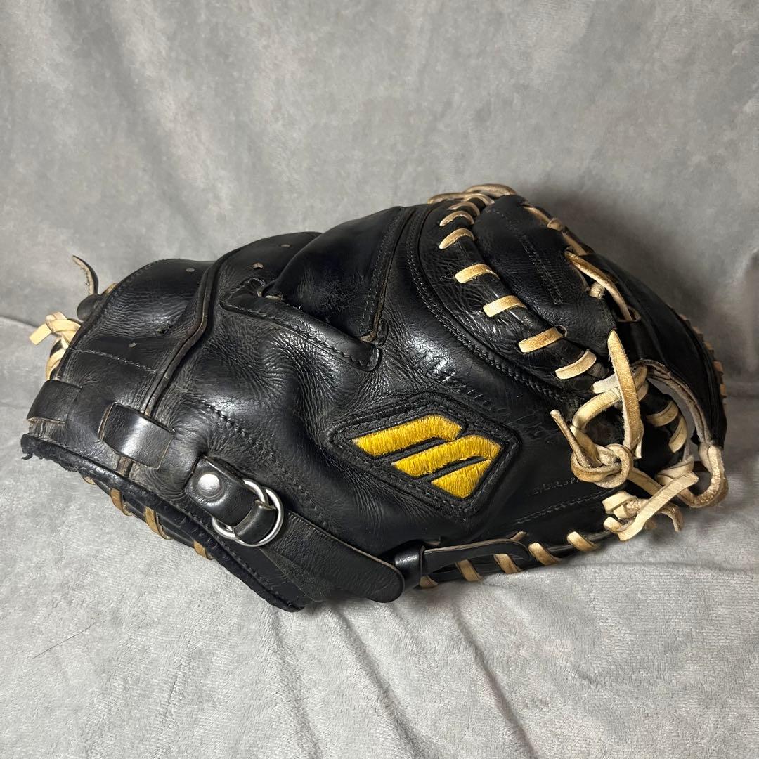 ミズノプロ　硬式用キャッチャーミット　Mマーク　旧タグラベル　キップレザー