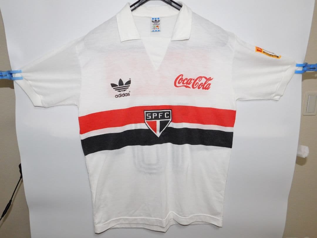 1990 SPFC adidas＆Coca-Colaバージョン公式戦使用品　本物
