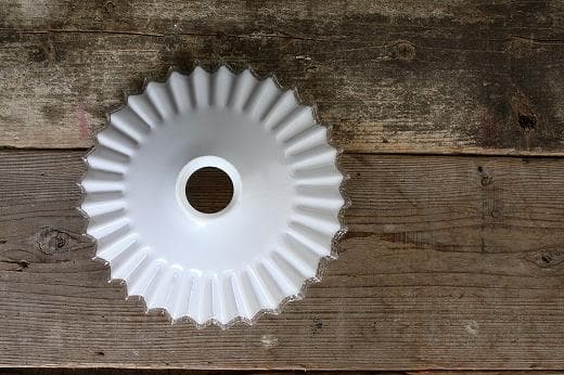 品番　a-0249 　電笠　乳白　縁クリア