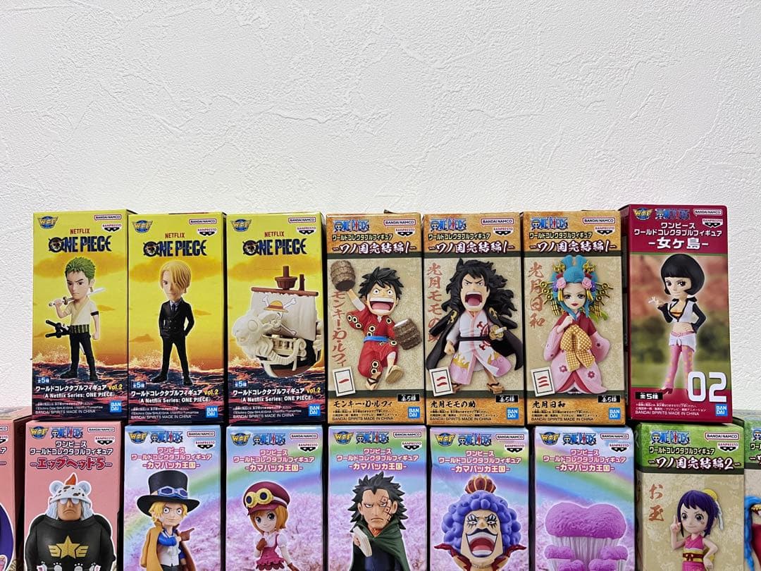 ワンピースワールドコレクタブルフィギュアWCF未開封品91個