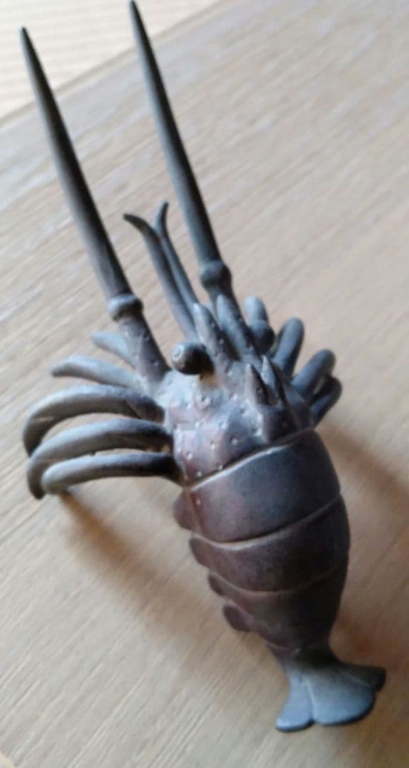 自在置物　伊勢海老 　おまけに蟹