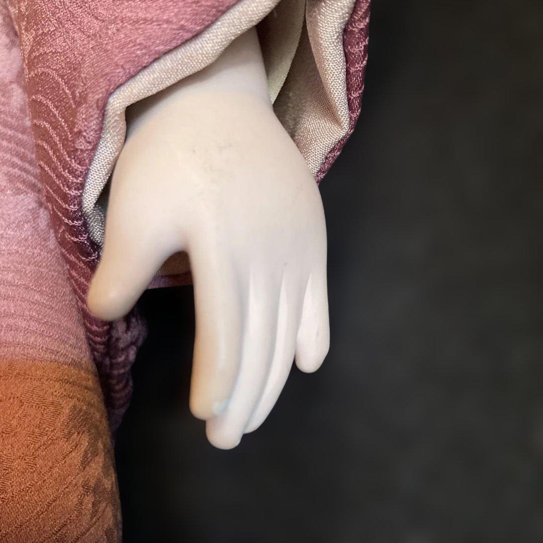 市松人形 薄いピンクの着物　少々難あり