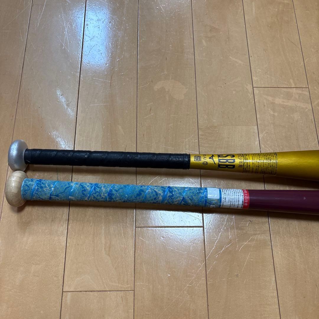 Mizuno VKONG02 81cm と練習用竹バットのセット