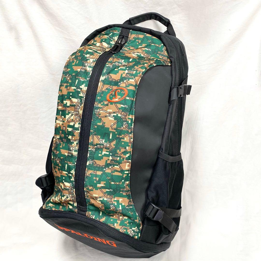 極美品✨SPALDING スポルディング バスケットボール リュック 迷彩