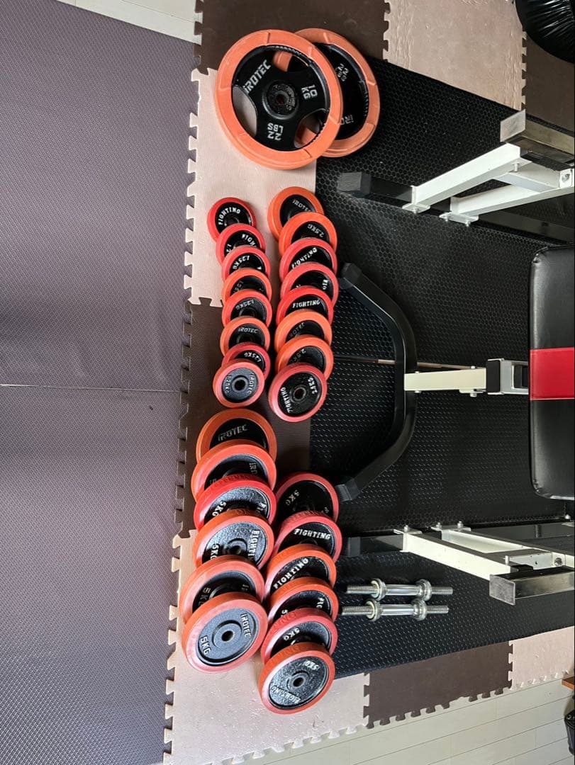 IROTEC トレーニングベンチ＆ウエイトセット