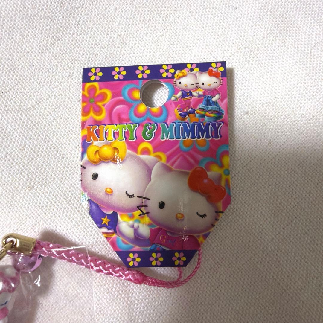 激レア！KITTY&MIMMY キティ根付 脚デカ ハローキティ根付け