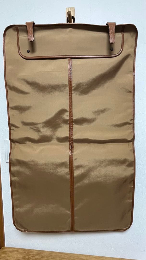 LANCEL ランセル ガーメントバッグ ナイロン レザー ベージュ