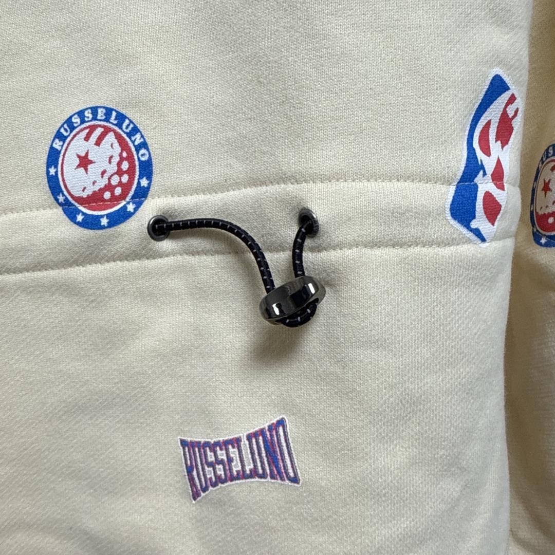 ラッセルノ　Russeluno ロゴパターンフーディ サイズ6