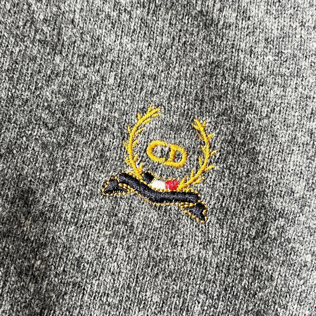 Christian Dior ディオール グレー クルーネックセーター　長袖