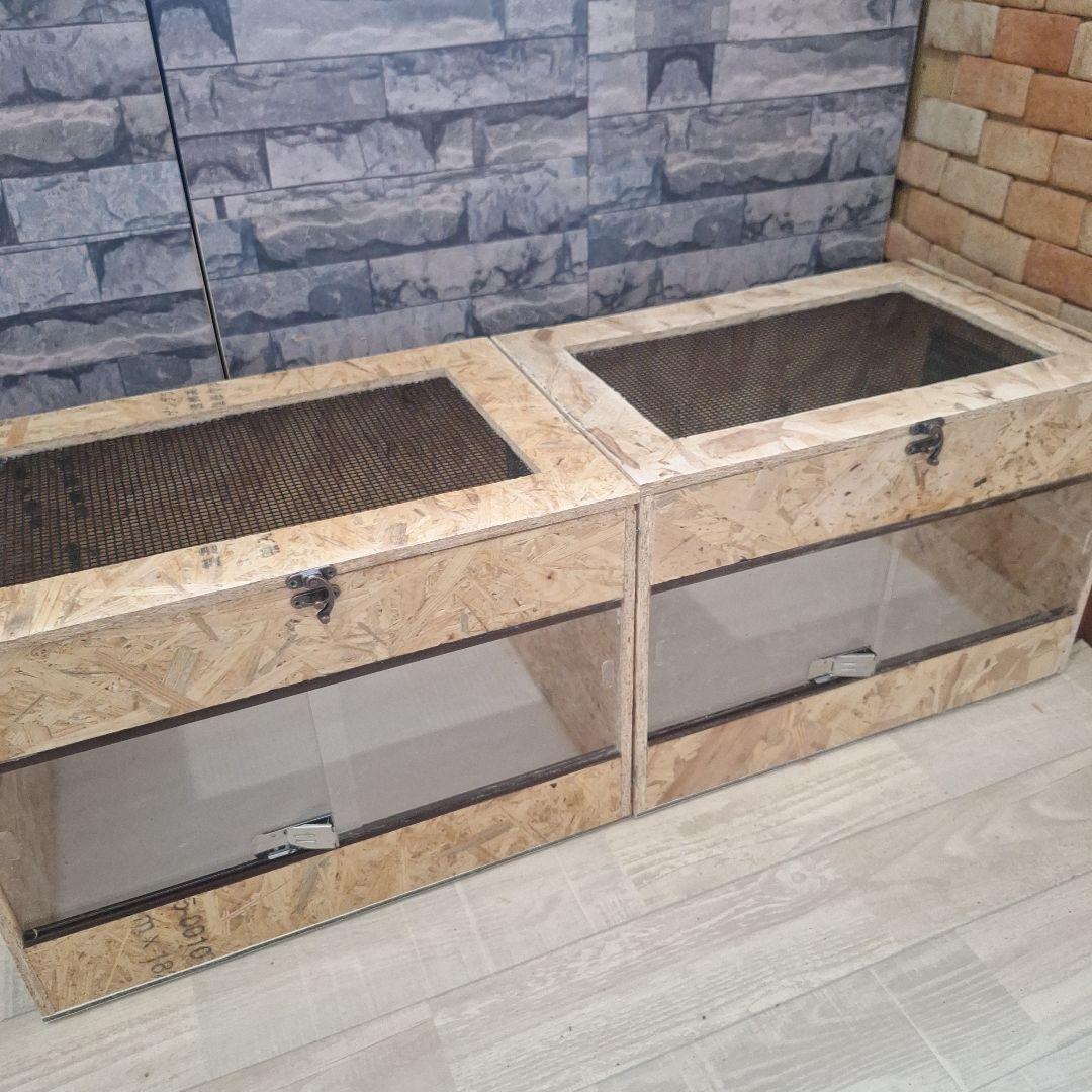 【まとめ特価】コスパ重視！OSB木製ケージ2個セット