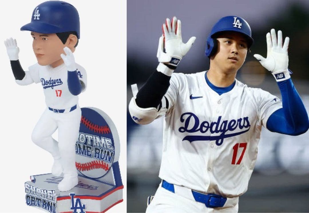 大谷翔平　ボブルヘッド　ホームランポーズ ホームランセレブレーション ドジャース