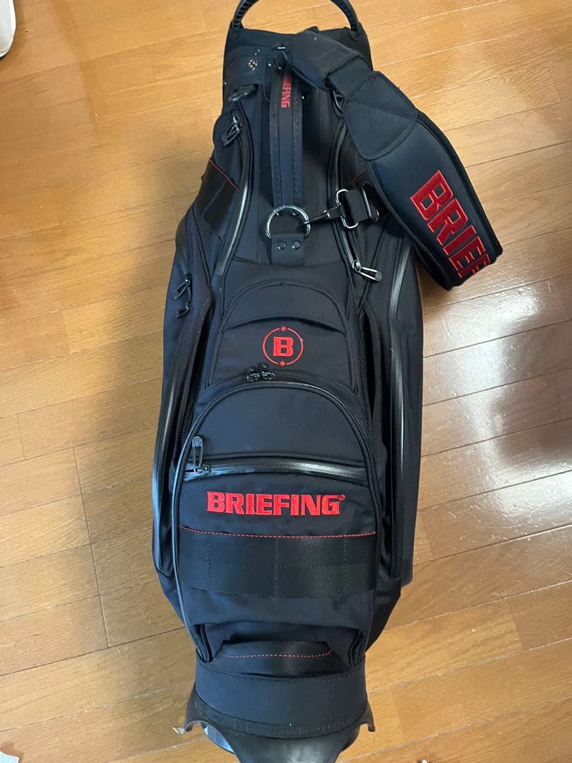 BRIEFING キャディバッグ ブラック/レッド