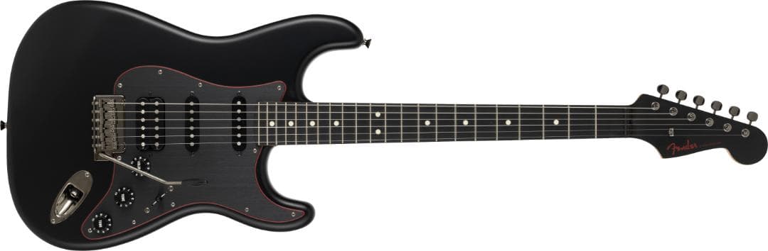 ギター Fender MIJ Limited Stratocaster HSS Noir