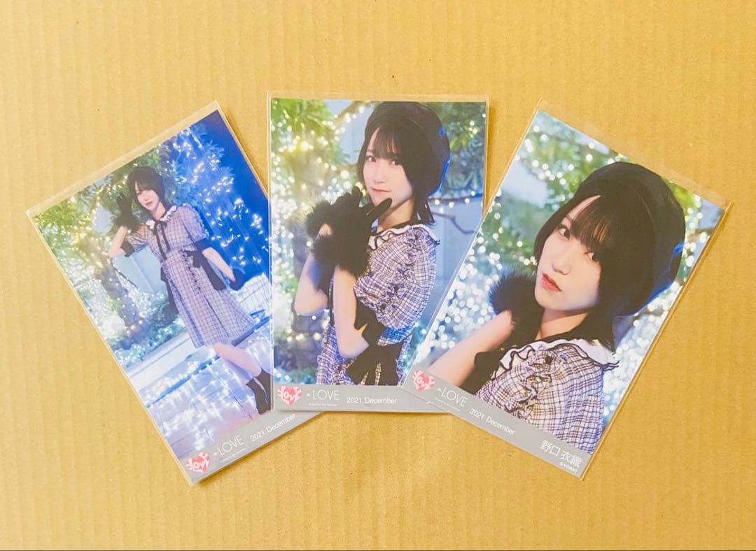 ＝LOVE イコラブ　生写真 The 5th チェック衣装 野口衣織　コンプ