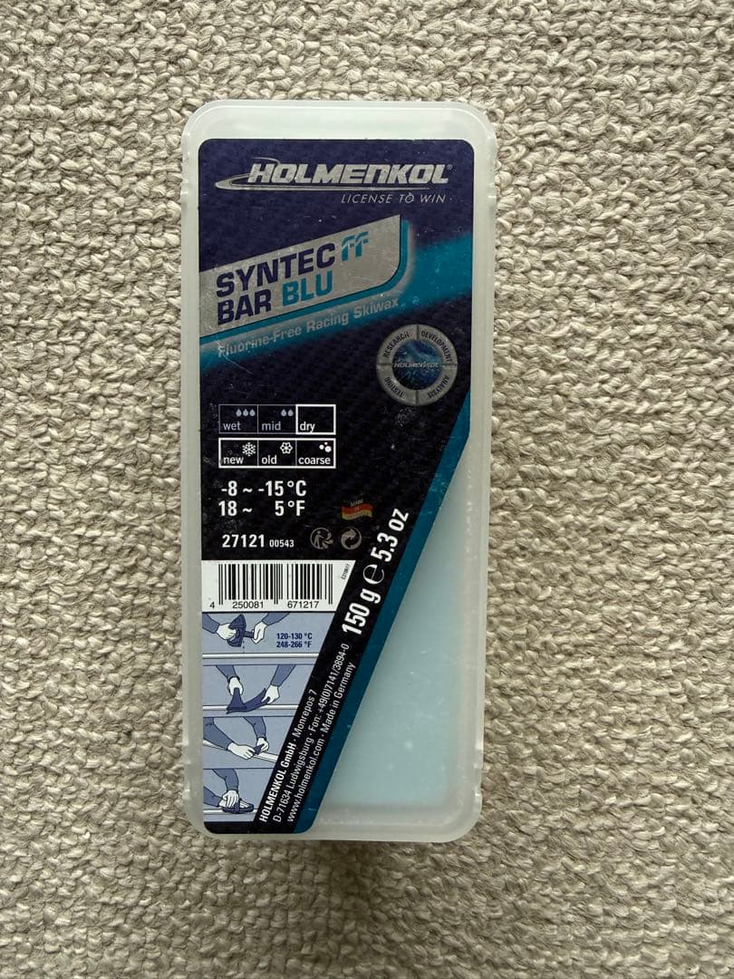 スキー HOLMENKOL SYNTEC BAR BLU 150g