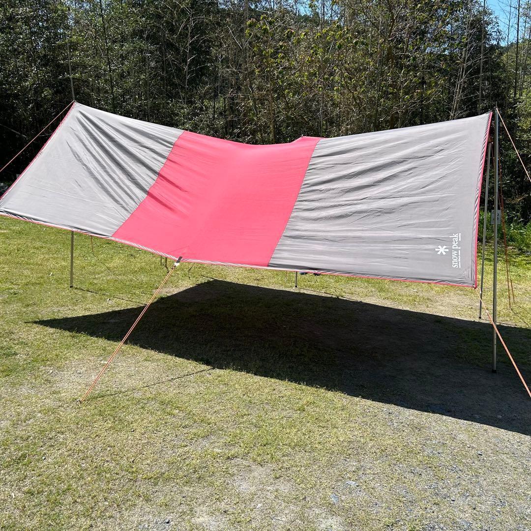  peak スノーピーク レクタタープ ポール、ロープ付き