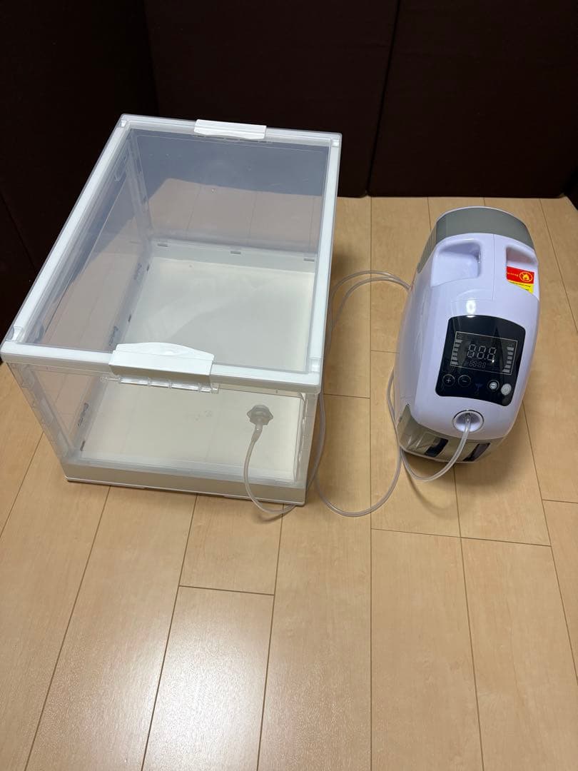 ペット用　酸素濃縮器　酸素室　酸素マスク　セット売り