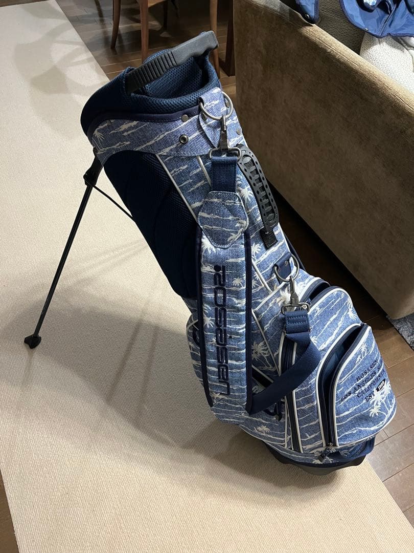 ロサーセン　 スタンド式キャディバッグ 青色