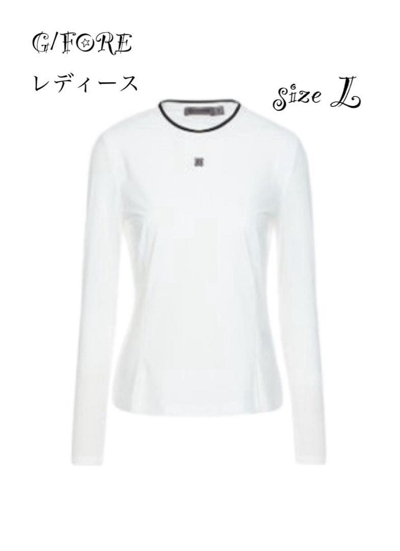 新品未使用☆新作☆G/FOREジーフォアレディース長袖シャツsizeLホワイト