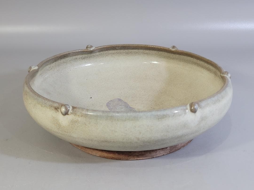 青灰釉 鼓钉水洗