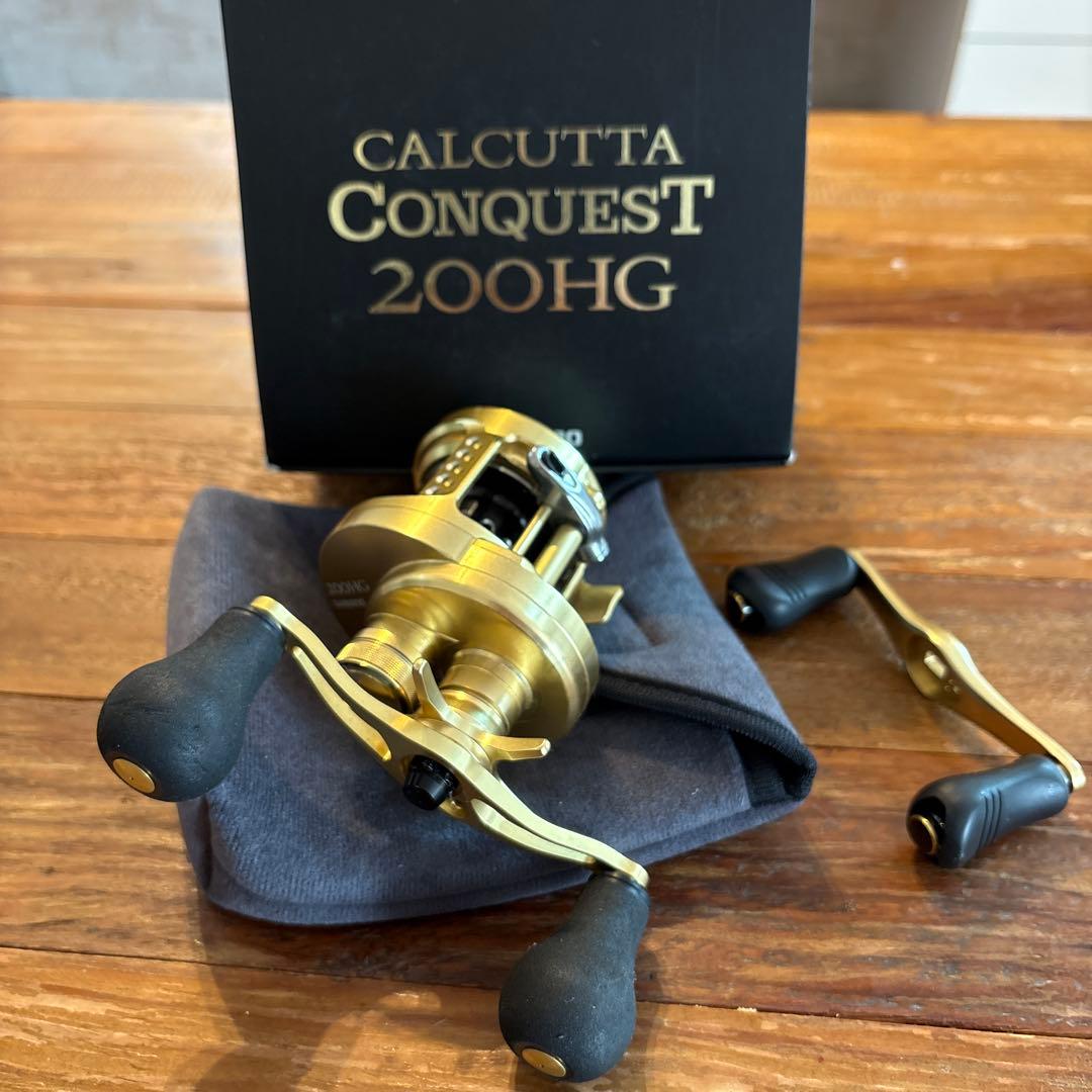 シマノ 15カルカッタコンクエスト 200HG AVAILパワーハンドルカスタム